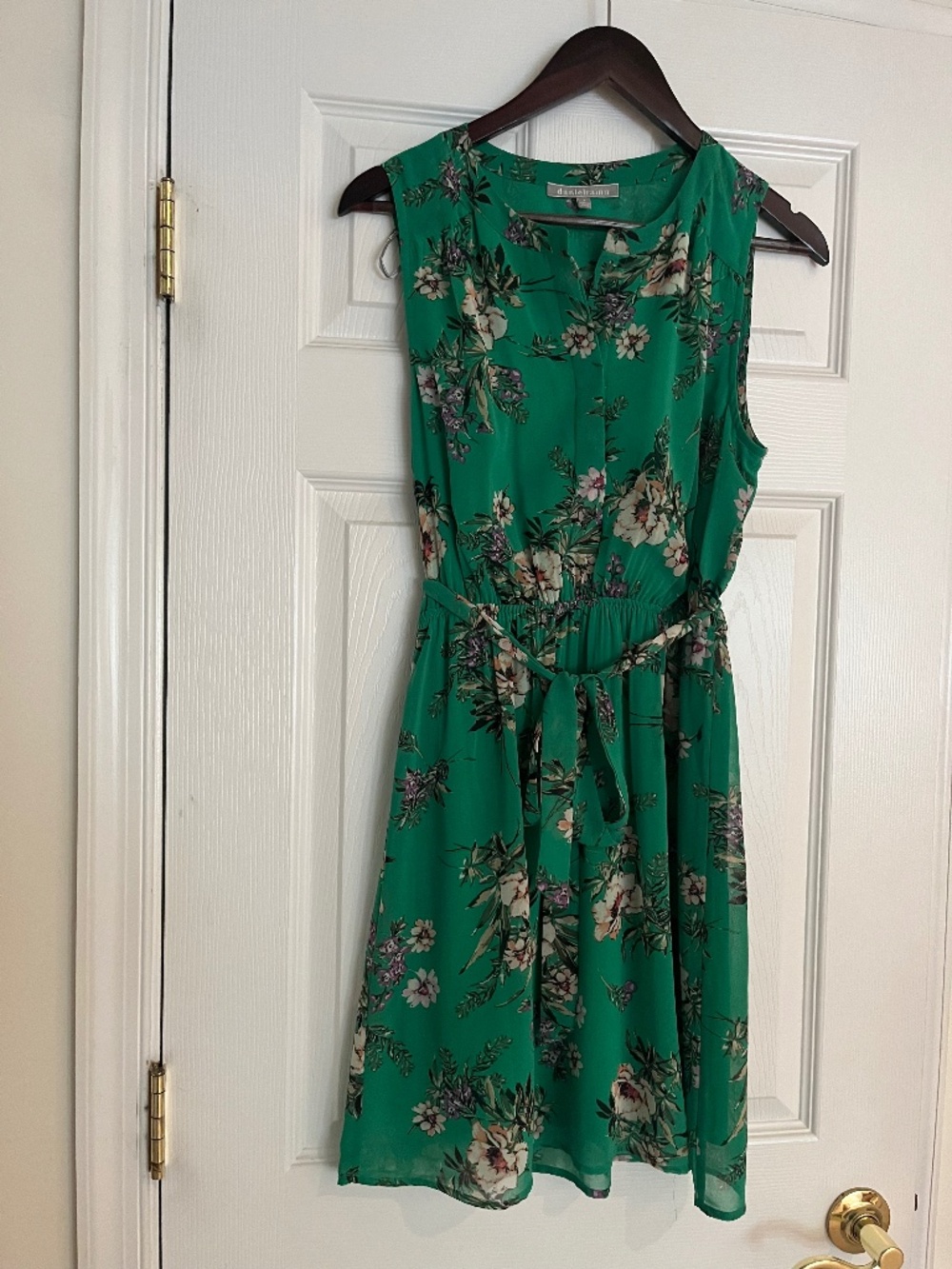Daniel Rainn The Josephine Green Floral Dress